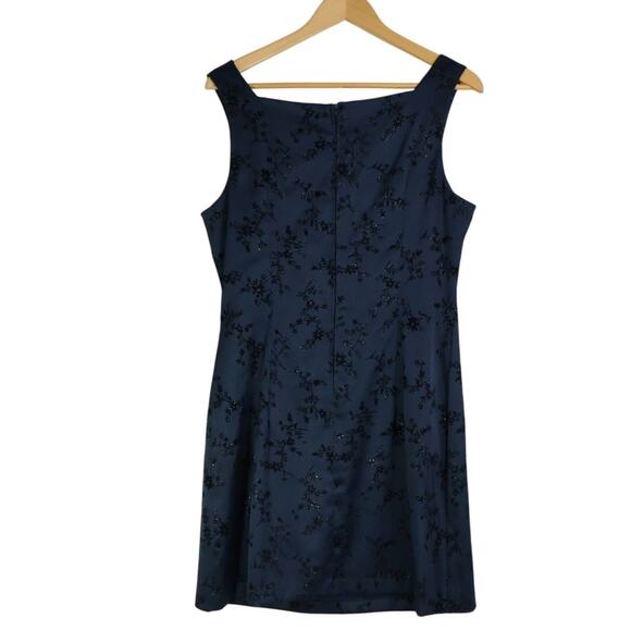 Vintage City Triangle Whimsigoth Satin Glitter Floral Mini Dress Goth Glam Party - Picture 12 of 15